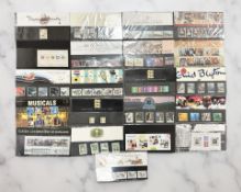 Twenty-one Royal Mail Mint Stamp Sheets to include Classic Locomotives, Musicals, Sports Cars,