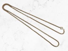 A 9ct yellow gold necklace, length 76.5 cm. CONDITION REPORT: 6.8g.