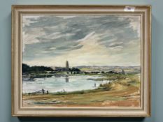 Donal Dunne : Blythburgh, oil on board, 44 cm x 35 cm.