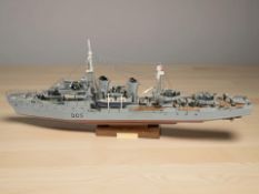 A scale model of HMS Daring, length 70 cm.