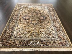 A machine made carpet of Iranian Heriz design, 376 cm x 275 cm.