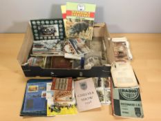 Assorted epherma, coin collector's set, loose cigarette cards,