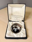 A Caithness Aries paperweight with certificate,