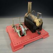 A Mamod steam engine, length 27 cm.