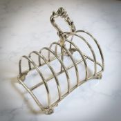 A Victorian silver seven-bar roast rack, Robinson, Edkins & Aston, Birmingham 1838, length 16cm.