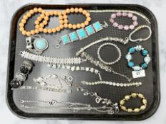 A group of costume jewellery,