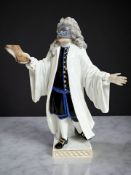 A Meissen porcelain figure of an 'Avvocato' (lawyer) from the Commedia Dell'Arte series, modern,