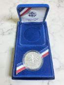 A United States Liberty $1 coin 1886-1986,