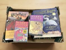 A collection of Harry Potter and Wizarding World books to include an illustrated edition of