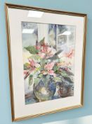 Brenda Swan : Pot Plant, watercolour, 37 cm x 52 cm.