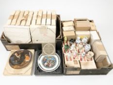 A quantity of boxed Bradex collector's plates, reproduction Chinese miniature porcelain vases, etc.
