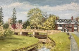 June Colvin : The Diamond Inn, Ponteland, oil on canvas, 60 cm x 39 cm.