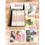 A collection of The World of Motorcycles illustrated encyclopedias.