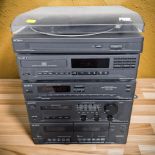 A Sony music centre, with turntable, PSLX46P.