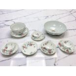 A group of 19th century Chinese famille rose porcelain to include four tea bowls, five saucers, 11.