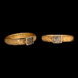 Stuart Period Gold Memento Mori Ring with Skull and Crossed Bones for Ian Shepherd
