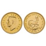 South Africa. George VI AV Proof Half Sovereign.