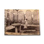 Wilhelm Von Gloeden, Albumen print - Two 'Taormina' Photographers' Stamps Verso