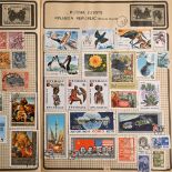Collection of World Stamps in Six Albums