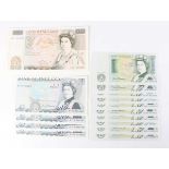 A collection of Elizabeth II banknotes, all Chief Cashier D.H.F. Somerset, comprising a Bank of