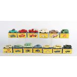 Seventeen Matchbox 1:75 regular wheels vehicles, including No. 45 Vauxhall Victor, No. 12 Land