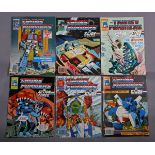 COMICS. A collection of approximately 95 Marvel Transformer comics circa 1988-1992, many with