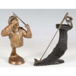 Mark Hopkins - 'Not Again', a late 20th century American limited edition gilt patinated cast