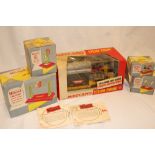 A Meccano steam engine, near mint in original box together with a boxed Mamod line shaft,