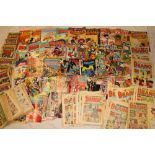 A selection of Beano comics circa 1980s,