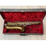 A Hawkes & Son XX Century tenor saxophone, cased