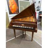 A William de Blaise of London harpsichord, single manual, raised on turned supports
