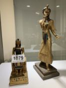 2 Egyptian figures A/F