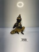 A Thai musical figurine gilt bronze