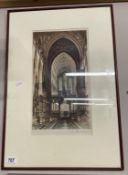 An original etching by E Sharland signed For The Royal Academy
