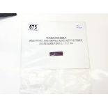 A Victoria cross ribbon presented to Lance Corporal Francis Arthur JEfferson By King George VI in