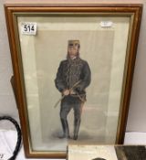 A framed & glazed picture of Lord Roberts