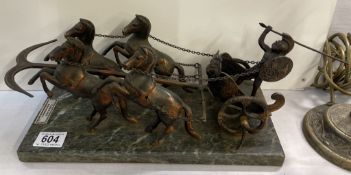 Achilles on a chariot figure