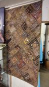 An Indian patchwork wall hanging tapestry