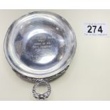 A hallmarked silver award Radio Industries Club 1970 77grams