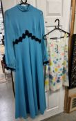 A pair of vintage dresses including a glam rock may dress size 8 & a 1970s summer dress size 12