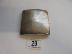 A silver cigarette case, 79 grams.