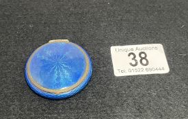 An unusual enamel vinaigrette with mirror.