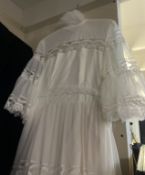 A vintage size 14 wedding dress.