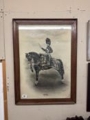A large picture of a drum horse