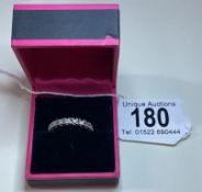 An 18ct white gold diamond eternity ring 1.5 cts approx. 5.1 grams, Size N