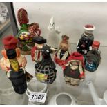 A quantity of collectable alcohol miniatures including Gin, LIcquer, Port etc