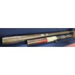 Pair of heavy vintage telescopes