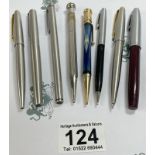 Quantity of Fountain pens etc including Sheaffer, Parker etc