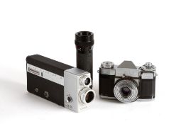 Camera, movie camera, telescope and film