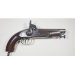 A rare .56” Sea Service pattern percussion belt pistol issued to the Royal Naval Dockyard Battalion,